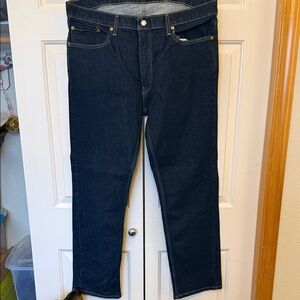 Levi's Men's Slim Straight Jeans in Dark Indigo